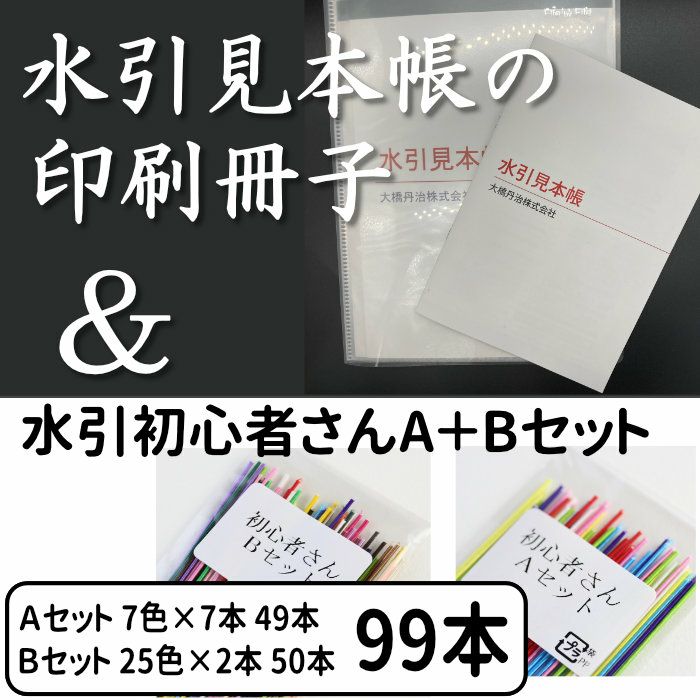 水引見本帳 （90cm用）を印刷した冊子 と 絹巻初心者A+Bセット 送料込