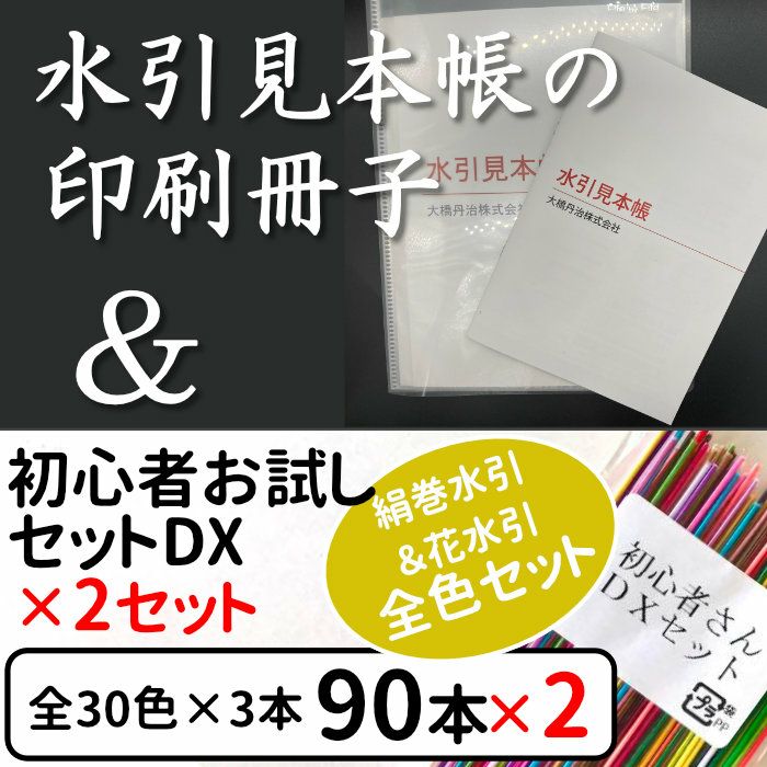 水引見本帳 （90cm用）の印刷冊子 と 絹巻初心者セット DX x2 送料込