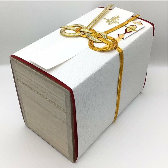 本桐のご祝儀箱　1000万　1段重ね　文字無し