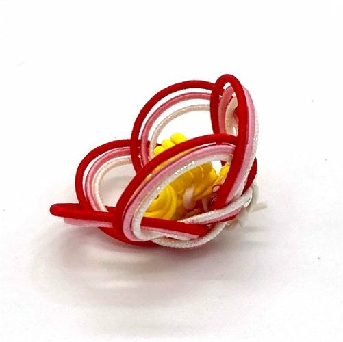 水引3本立体梅結び　横