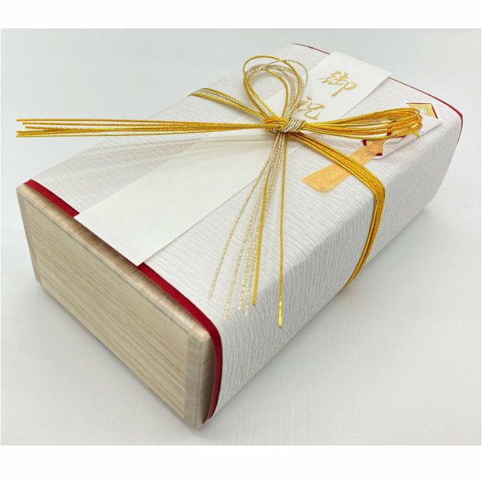 本桐箱の御祝儀箱　花結び