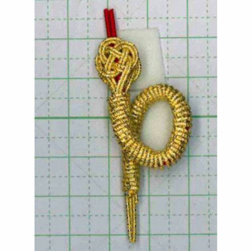 水引で作る蛇（木巻・ぼくまき）の写真